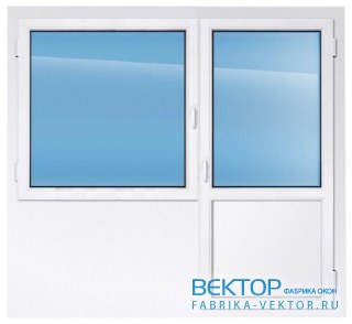 Балконный блок REHAU 1910×2200 мм производство пластиковых окон
